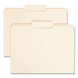 Manila File Folders, 1/3-Cut Tabs: Center Position, Letter Size, 0.75" Expansion, Manila, 100/Box