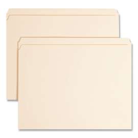Top Tab Fastener Folders, Straight Tabs, 0.75" Expansion, 1 Fastener, Letter Size, Manila Exterior, 50/Box