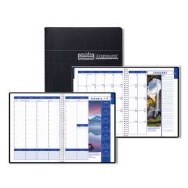 Earthscapes Recycled Weekly/Monthly Appointment Book, Landscape Photos, 11 x 8.5, Black Soft Cover, 12-Month (Jan-Dec): 2023