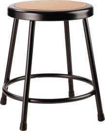 NPS - 6200 Series Black Steel 18" Science Stools