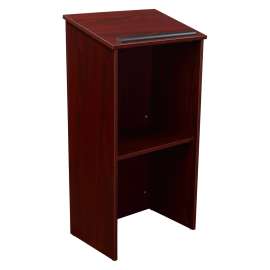 NPS - 222 Series Mahogany Wood Non-Sound Lectern