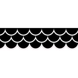 Black Scallops EZ Border, 48 Feet