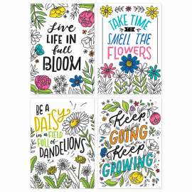 Bright Blooms Inspire U 4-Poster Pack
