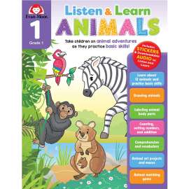 Listen and Learn Animals, Grade 1