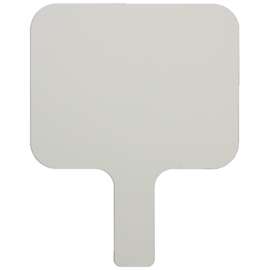Single-Sided Rectangular Dry Erase Answer Paddle, 8" x 9.75", Single