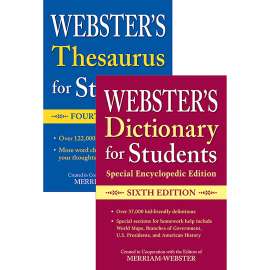 Webster's For Students Dictionary/Thesaurus Shrink-Wrapped Set