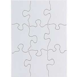 Compoz-A-Puzzle®, 4" x 5-1/2" Rectangle, 9 Pieces, 24 Puzzles