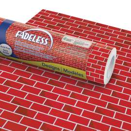 Bulletin Board Art Paper, Tu-Tone Brick, 48" x 12', 4 Rolls