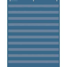 Slate Blue 10 Pocket Chart, 34" x 44"