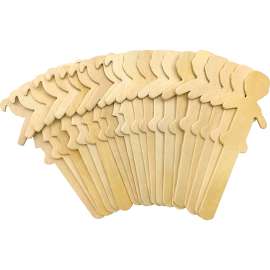STEM Basics: People-Shaped Craft Sticks - 50 Count