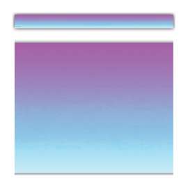 Purple and Blue Color Wash Straight Border Trim, 35 Feet