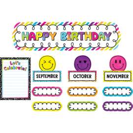 Brights 4Ever Happy Birthday Mini Bulletin Board Set