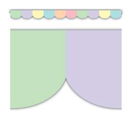 Pastel Pop Scalloped Border Trim, 35 Feet