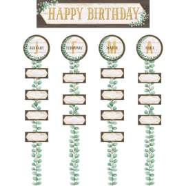 Eucalyptus Happy Birthday Bulletin Board Set