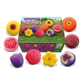 Sensory Play Stones  Flowers, Set of 8