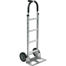 Global Industrial Aluminum Hand Truck - Pin Handle - Mold-On Rubber Wheels