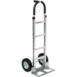 Global Industrial Aluminum Hand Truck - Pin Handle - Semi-Pneumatic Wheels