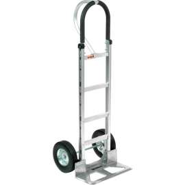 Global Industrial Aluminum Hand Truck - Loop Handle - Semi-Pneumatic Wheels
