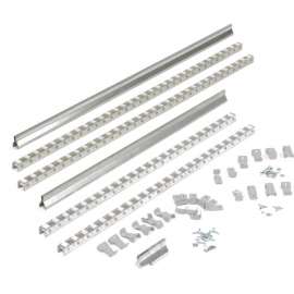 Global Industrial Gravity Carton Flow Roller Track Kit 72"