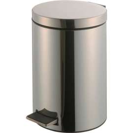 Global Industrial 3-1/2 Gallon Step On Trash Can - Stainless Steel