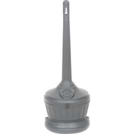 Smokers' Outpost Standard Outdoor Ashtray, Gray
