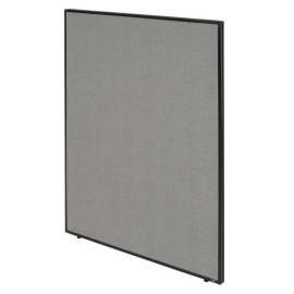 Interion Office Partition Panel, 36-1/4"W x 60"H, Gray