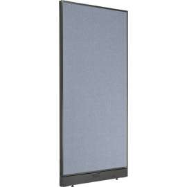 Interion Electric Office Partition Panel, 36-1/4"W x 76"H, Blue