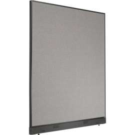 Interion Electric Office Partition Panel, 60-1/4"W x 76"H, Gray
