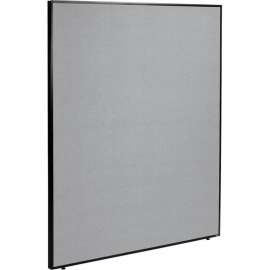 Interion Office Partition Panel, 60-1/4"W x 72"H, Gray