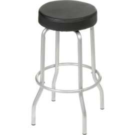 Interion Swivel Stool - Vinyl - Black
