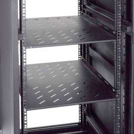Global Industrial Vented Shelf, 18-1/2"W x 28"D x 2"H, Black