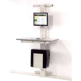 72"H Wall Mount Unit with VESA Mount - Beige