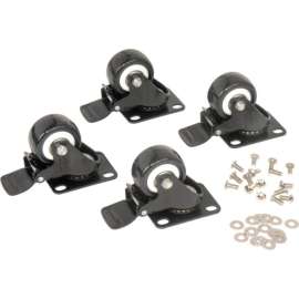 2" Swivel Locking Caster Kit, For Network Data Rack Enclosure Cabinet