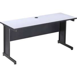 Interion Rectangular Laminate Desk, 72", Gray