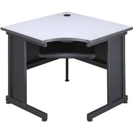 Interion 36"W Corner Desk - Gray