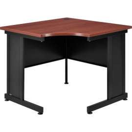 Interion 36"W Corner Desk - Mahogany