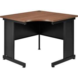 Interion 36"W Corner Desk - Walnut