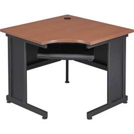 Interion 36"W Corner Desk - Cherry