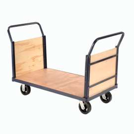 Global Industrial Euro Truck with Wood Ends & Deck 60 x 30 2000 Lb. Capacity