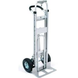 Global Industrial Aluminum 3-in-1 Convertible Hand Truck With Pneumatic Wheels