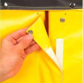 Global Industrial Replacement Liner For 20 Bushel Vinyl Basket Bulk Truck, Yellow