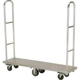 Global Industrial Aluminum Deck Narrow Aisle U-Boat Platform Truck 63 x 16 1500 Lb. Cap.
