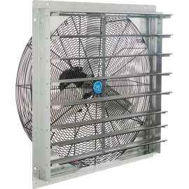 Continental Dynamics Direct Drive 30" Exhaust Fan w/ Shutter, 1 Speed, 8000CFM, 1/4 HP, 1Phase
