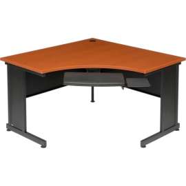 Interion Traditional Corner Office Desk, 48"W x 48"D x 30"H, Cherry