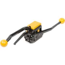 Pac Strapping Sealless Strapping Tool w/ Adjustable Strap Width, Yellow & Black