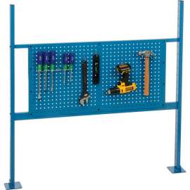 Global Industrial Panel Kit for 48"W Bench - 36"W Pegboard, Rails & Uprights, Blue