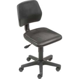 Interion Task Chair With Mid Back, Polyurethane, Black