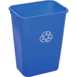 Global Industrial Deskside Recycling Wastebasket, 41-1/4 Quart, Blue