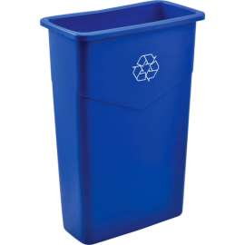 Global Industrial Slim Recycling Can, 23 Gallon, Recycling Blue