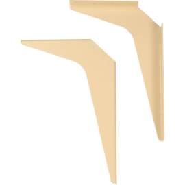 Global Industrial Wall Mount Brackets For 24" Deep ADA Locker Bench Top, Almond, Pair